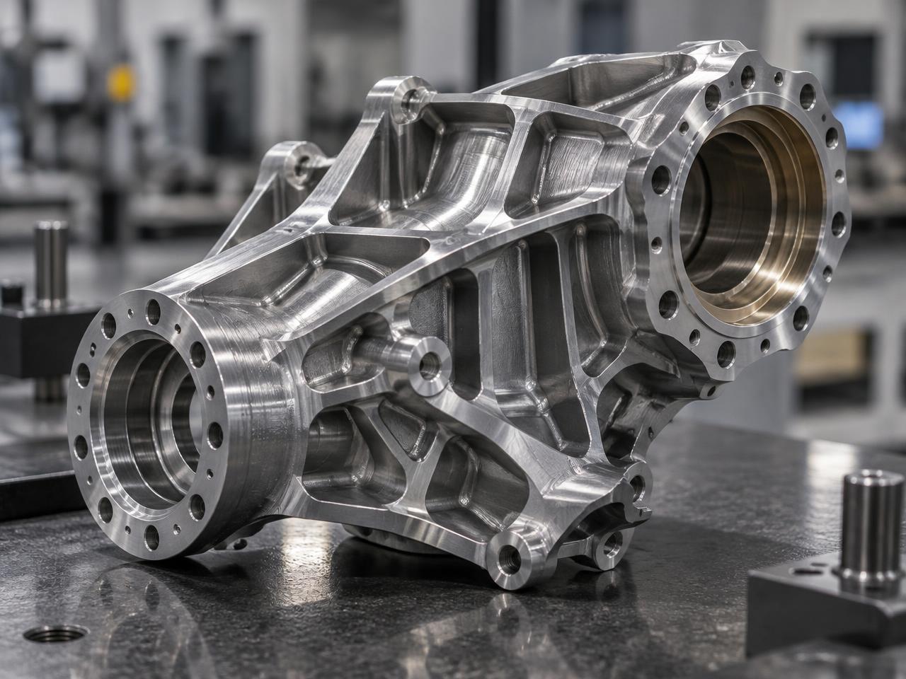 Precision-machined engineered metal component